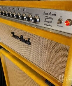 (Pre-Order) Two Rock Classic Reverb Signature 100W Guitar Amp Head & 2x12 Vertical Cab - Gold Suede & Cane Grill - Image 2