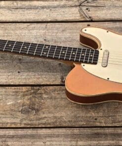 Danocaster Single Cut Double Bound Electric Guitar RW Neck - Faded Car Finish - Image 6