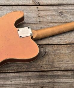 Danocaster Single Cut Double Bound Electric Guitar RW Neck - Faded Car Finish - Image 7