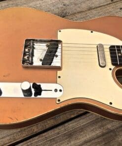 Danocaster Single Cut Double Bound Electric Guitar RW Neck - Faded Car Finish - Image 2