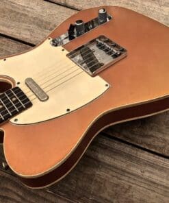 Danocaster Single Cut Double Bound Electric Guitar RW Neck - Faded Car Finish - Image 3