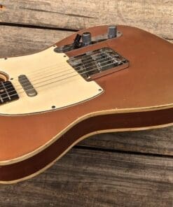 Danocaster Single Cut Double Bound Electric Guitar RW Neck - Faded Car Finish - Image 5