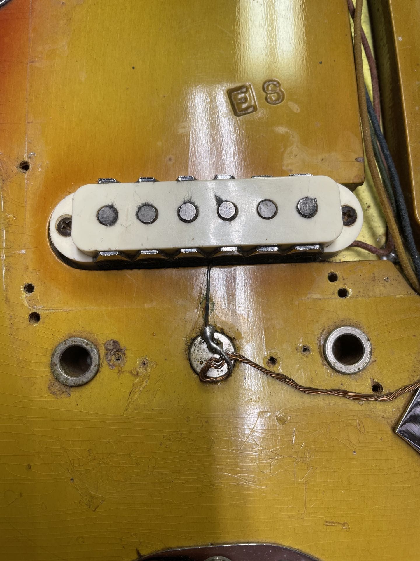 Fender 1966 Jaguar Electric Guitar - Sunburst Finish - All Original! - Image 18