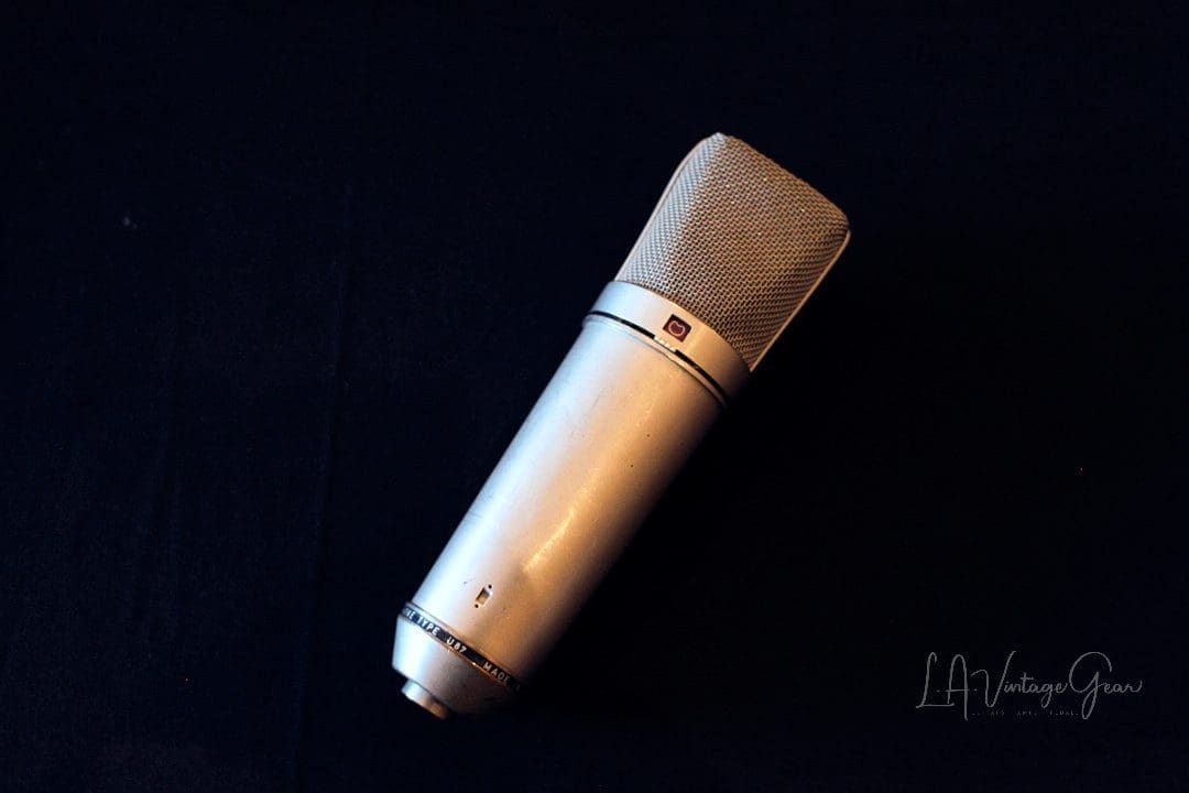 Neumann Vintage 1970 U87 Microphone with Mounting Adapter - from the Studio of Smokey Robinson
