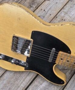 Danocaster Single Cut Butterscotch  Blackguard Electric Guitar - One Piece Ash Body & Budz A3 Pickups!