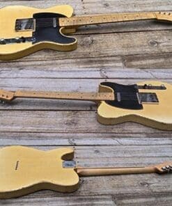 Danocaster Single Cut Butterscotch  Blackguard Electric Guitar - One Piece Ash Body & Budz A3 Pickups! - Image 7