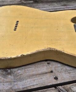 Danocaster Single Cut Butterscotch  Blackguard Electric Guitar - One Piece Ash Body & Budz A3 Pickups! - Image 6