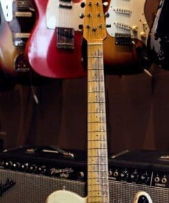 Shabat Lion T-Style Relic'd Electric Guitar in Vintage White with Black Guard - Swamp Ash Body & Lollar Pickups! - Image 15