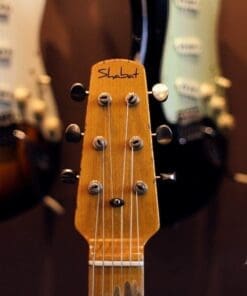 Shabat Lion T-Style Relic'd Electric Guitar in Vintage White with Black Guard - Swamp Ash Body & Lollar Pickups! - Image 13