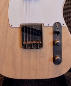 Xotic XTC-1 T-Style Lightly Relic'd Electric Guitar - Whiteguard Blonde & Roasted Flame Maple Neck #2333 - Image 4