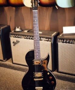 B&G Little Sister Crossroads Electric Guitar - Glossy Black Finish