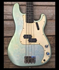 Danocaster Bass Guitar - Lace Finish & 2 Piece Alder Body! - Image 4