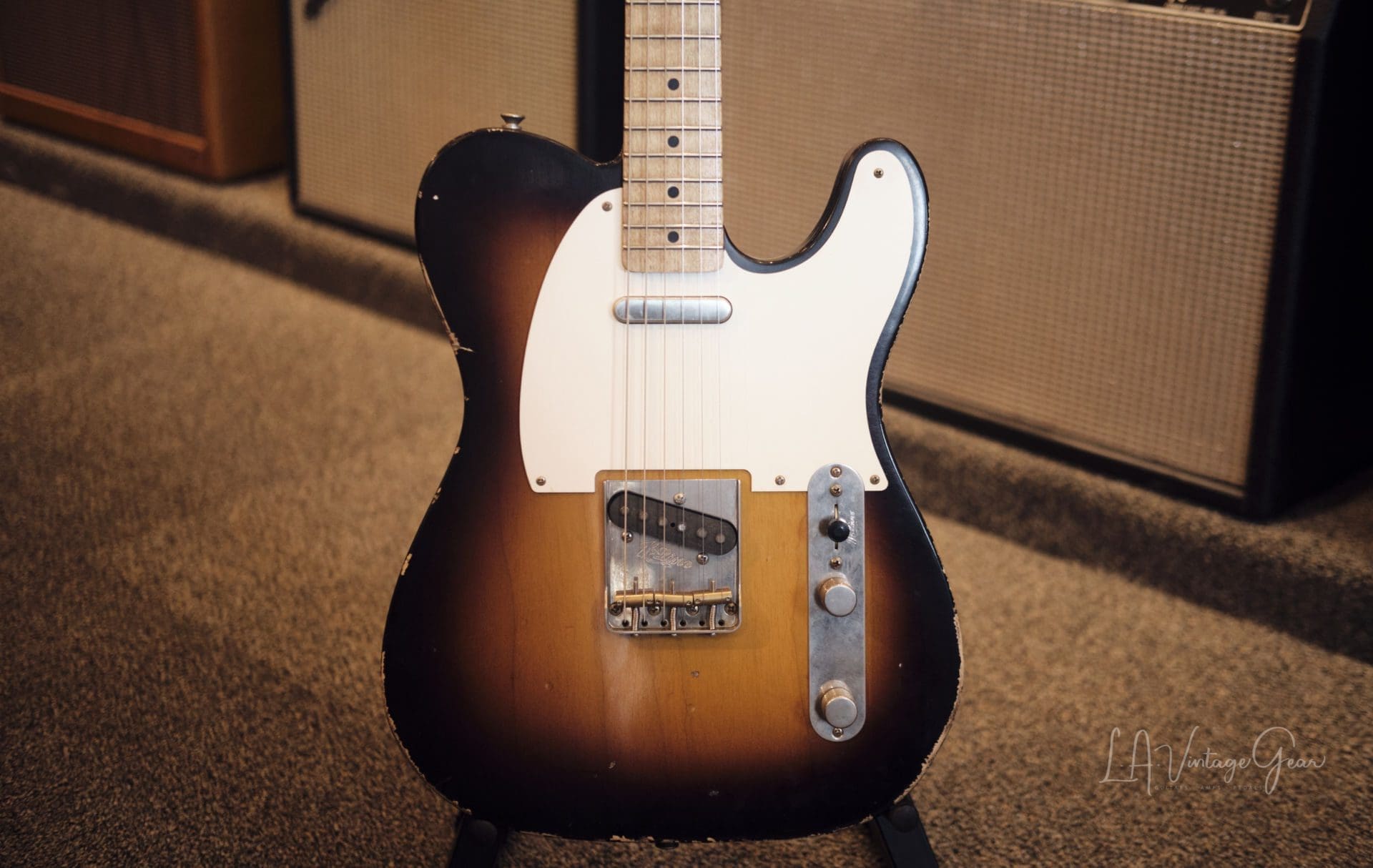 K-Line Truxton T-Style Electric Guitar - 2 Tone Sunburst #020113 - Image 2