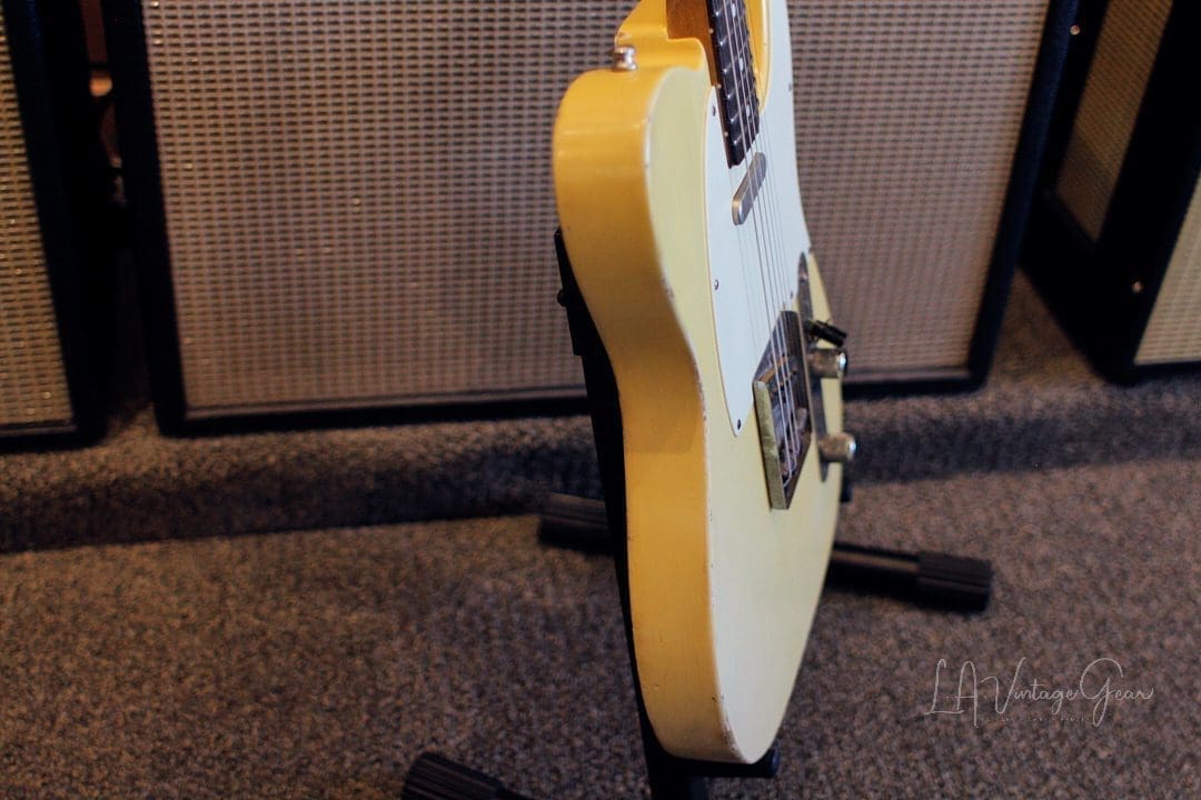 Danocaster Single Cut Blonde Whiteguard Electric Guitar with RW Fingerboard - Peter Florence Pickups! - Image 9
