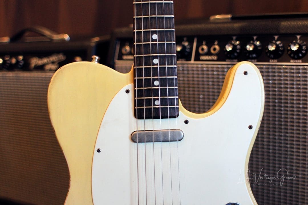 Danocaster Single Cut Blonde Whiteguard Electric Guitar with RW Fingerboard - Peter Florence Pickups! - Image 3