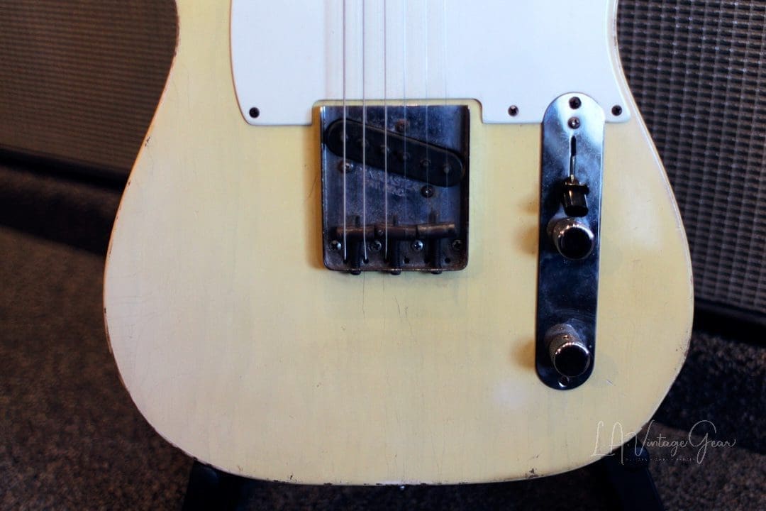 Danocaster Single Cut Blonde Whiteguard Electric Guitar with RW Fingerboard - Peter Florence Pickups! - Image 4