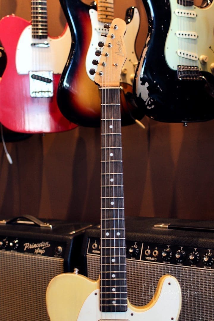 Danocaster Single Cut Blonde Whiteguard Electric Guitar with RW Fingerboard - Peter Florence Pickups! - Image 14