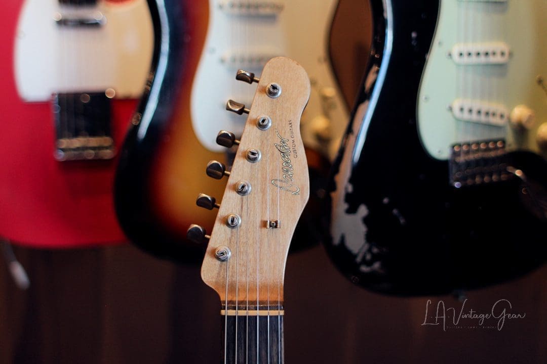 Danocaster Single Cut Blonde Whiteguard Electric Guitar with RW