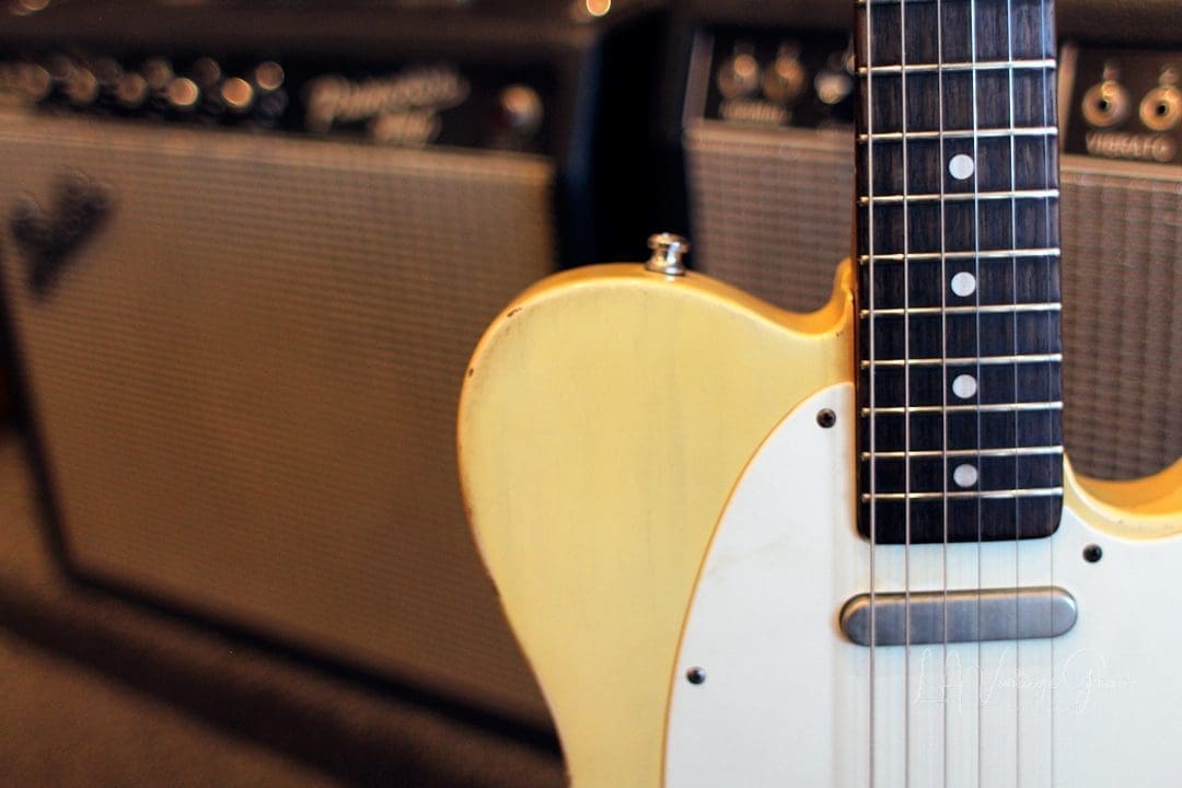 Danocaster Single Cut Blonde Whiteguard Electric Guitar with RW Fingerboard - Peter Florence Pickups! - Image 5