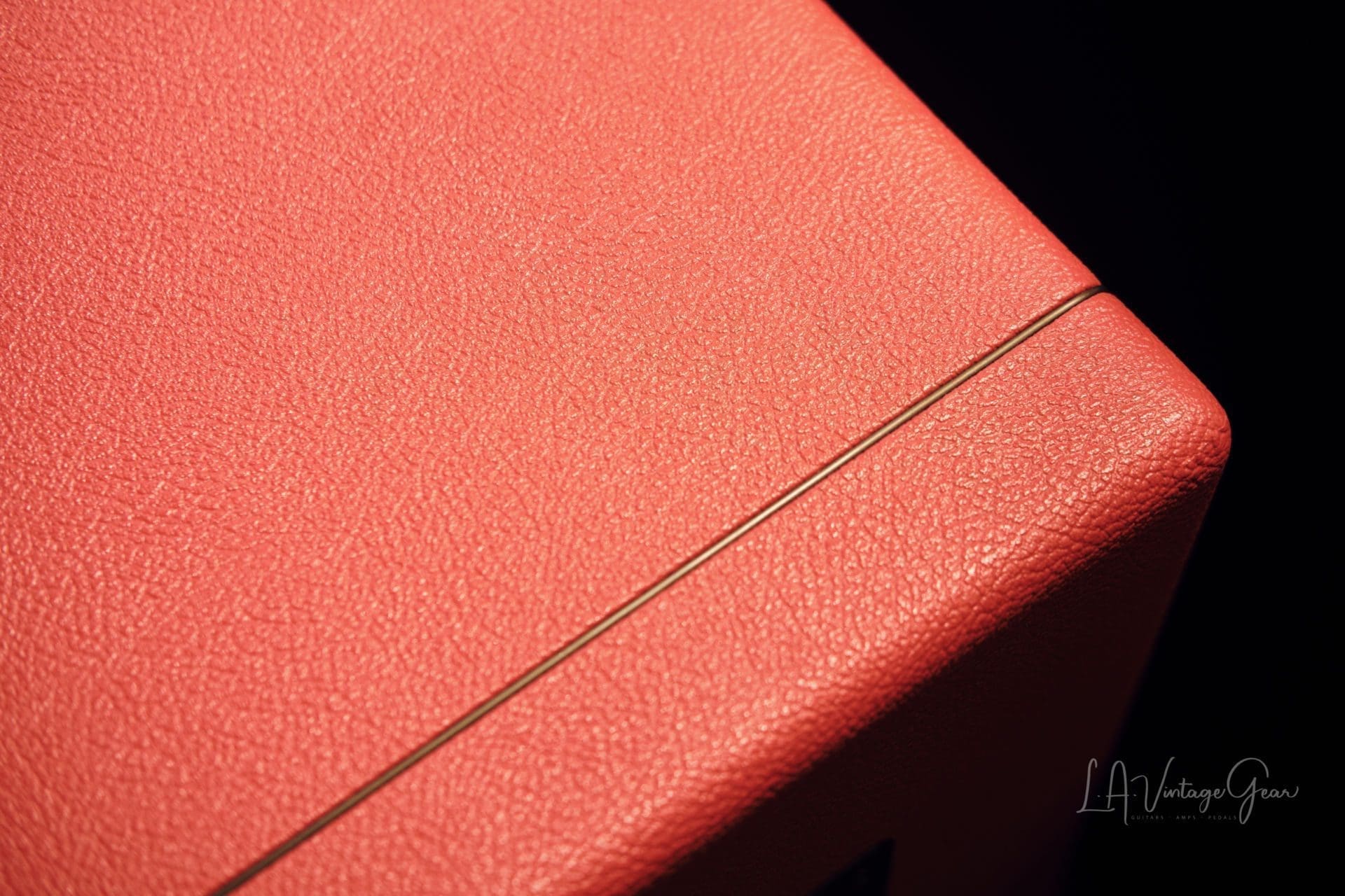Kerry Wright Tribute Series 4 x 12 Guitar Speaker Cabinet-in Red Tolex with Gold Piping - Unloaded - Image 6