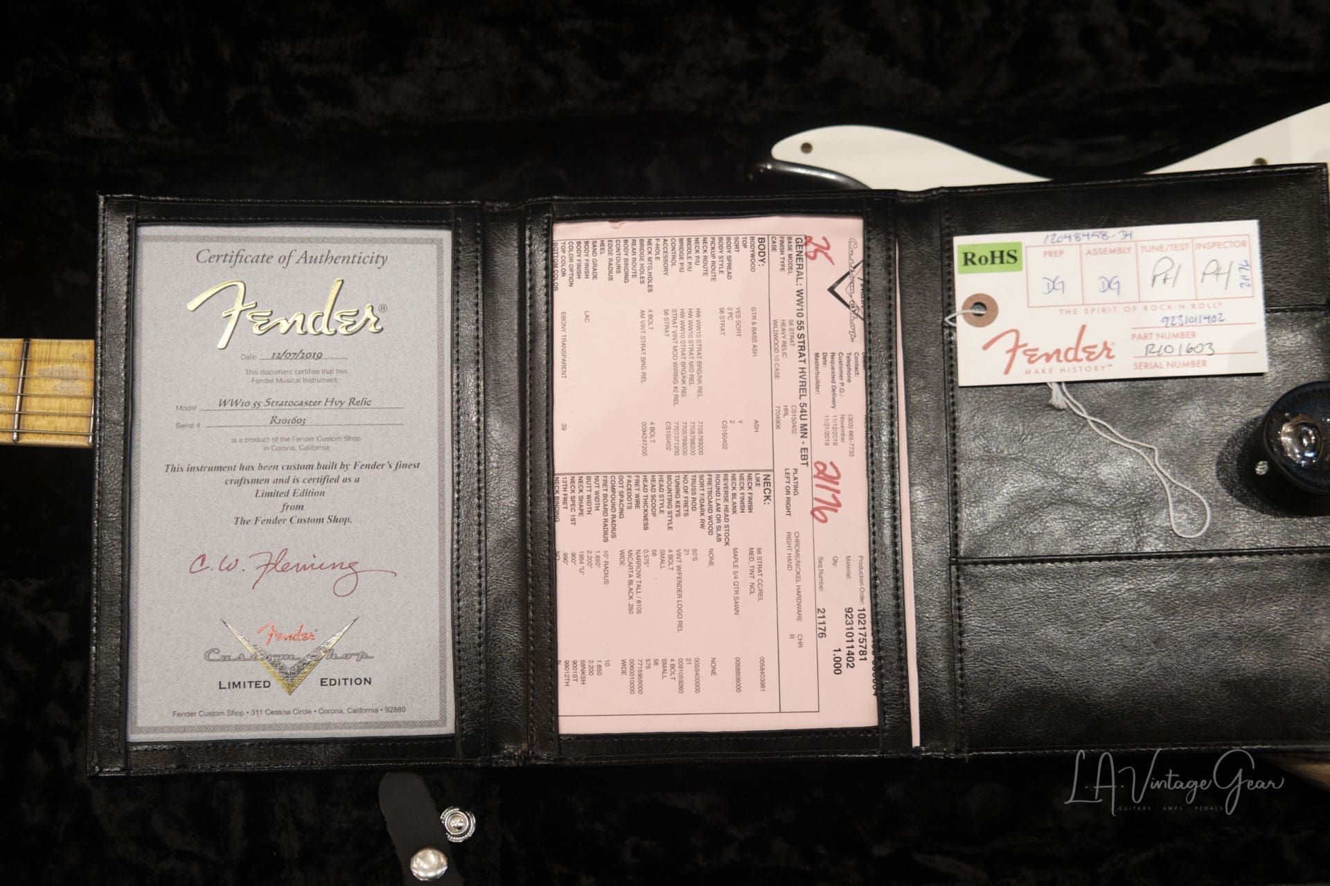 Fender Custom Shop Wildwood 10 Heavy Relic '56 Stratocaster 2019-with COA & Case Candy! - Image 24