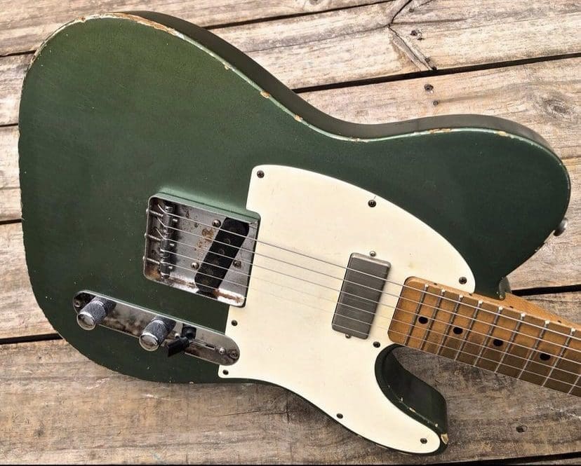 Danocaster Single Cut Electric Guitar - Sherwood Green Finish with Lollar & Arcane Pups!