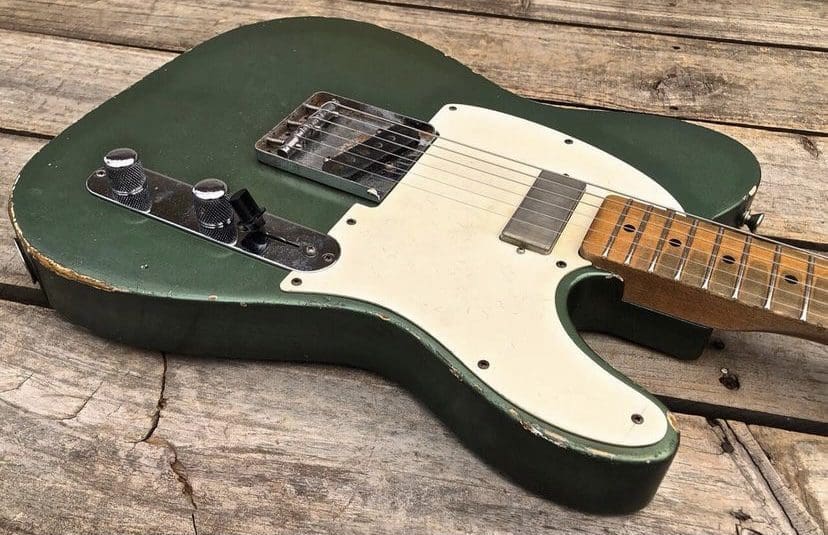 Danocaster Single Cut Electric Guitar – Sherwood Green Finish with