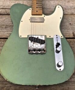 Danocaster Single Cut Electric Guitar - Sherwood Green Finish with Lollar & Arcane Pups! - Image 4