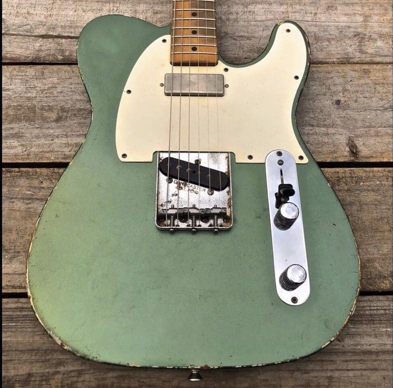 Danocaster Single Cut Electric Guitar - Sherwood Green Finish with Lollar & Arcane Pups! - Image 4