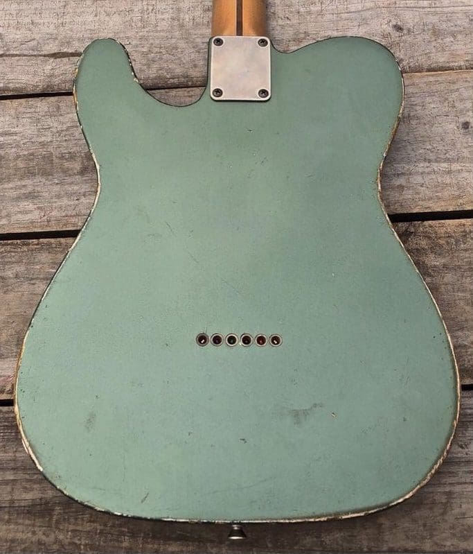 Danocaster Single Cut Electric Guitar - Sherwood Green Finish with Lollar & Arcane Pups! - Image 5