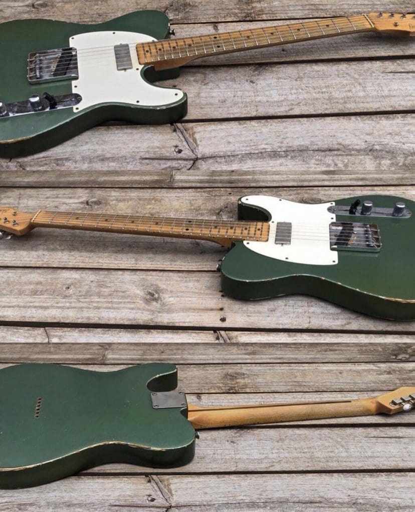 Danocaster Single Cut Electric Guitar - Sherwood Green Finish with Lollar & Arcane Pups! - Image 6