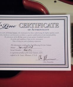 K-Line Springfield S-Style Electric Guitar - Fiesta Red Finish #020141 - Brand New We Love K-Lines! - Image 15
