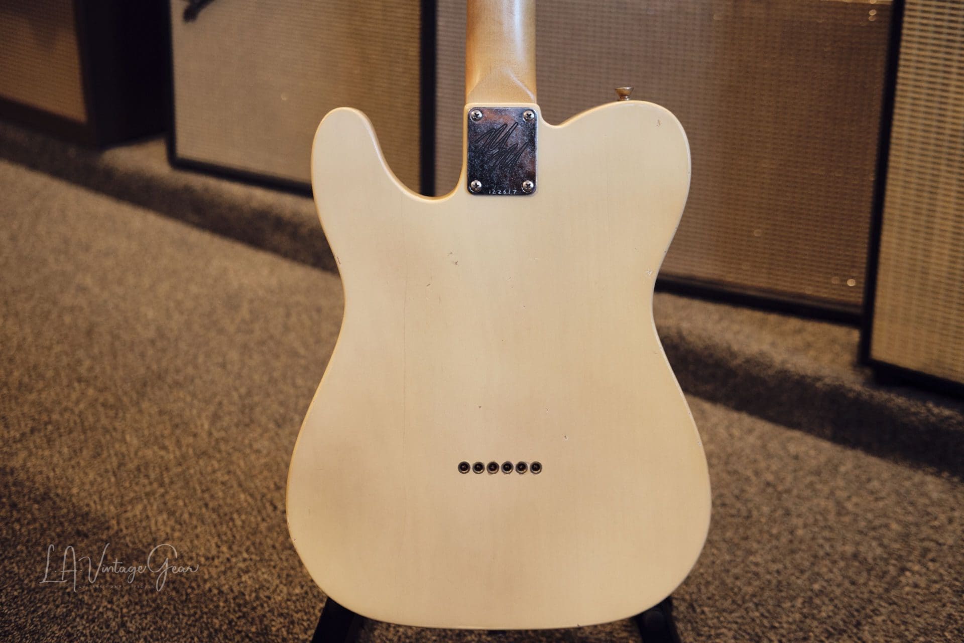 Mario Martin 'Model-T' Whiteguard Electric Guitar (2022) - Swamp Ash Body & Brazilian Rosewood Fingerboard - Image 9