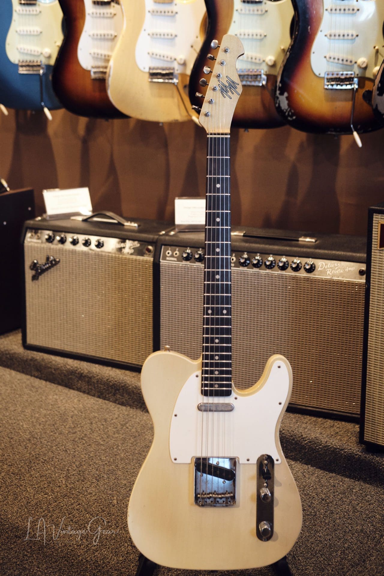 Mario Martin 'Model-T' Whiteguard Electric Guitar (2022) - Swamp Ash Body & Brazilian Rosewood Fingerboard