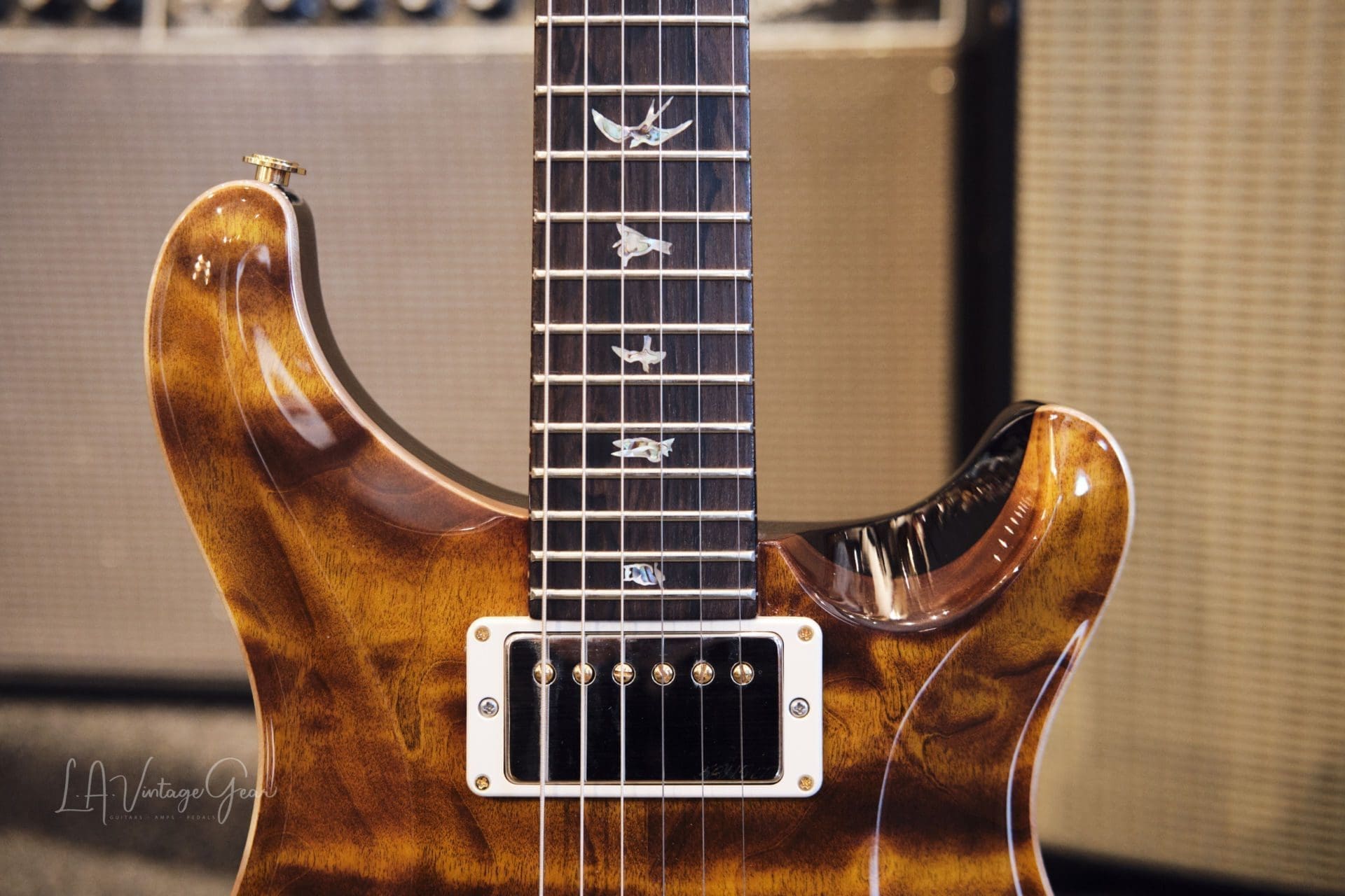 PRS Wood Library Custom 24 “Fatback” 10-Top (Yellow Tiger 2018) - MINT CONDITION!! - Image 3