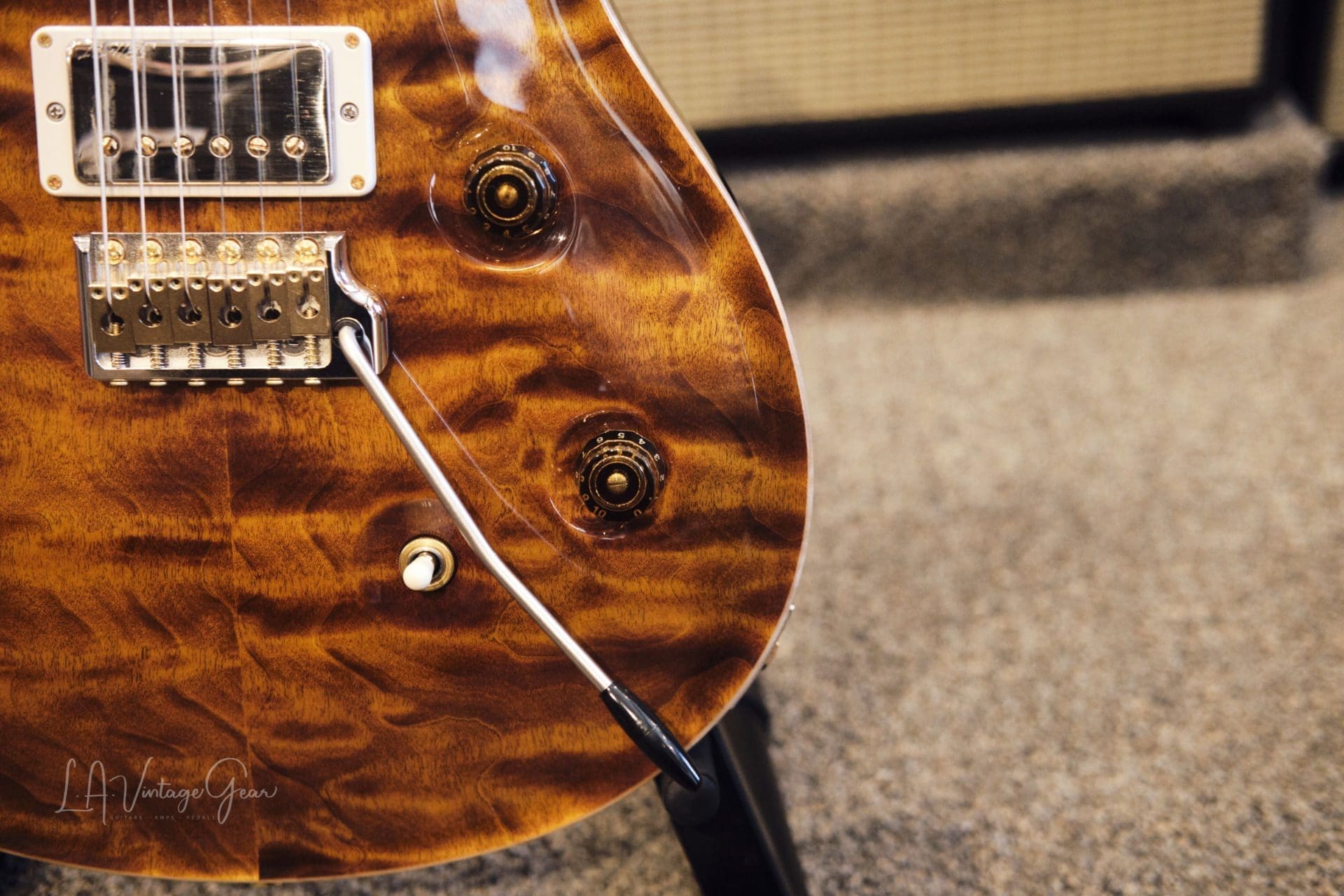 PRS Wood Library Custom 24 “Fatback” 10-Top (Yellow Tiger 2018) - MINT CONDITION!! - Image 6
