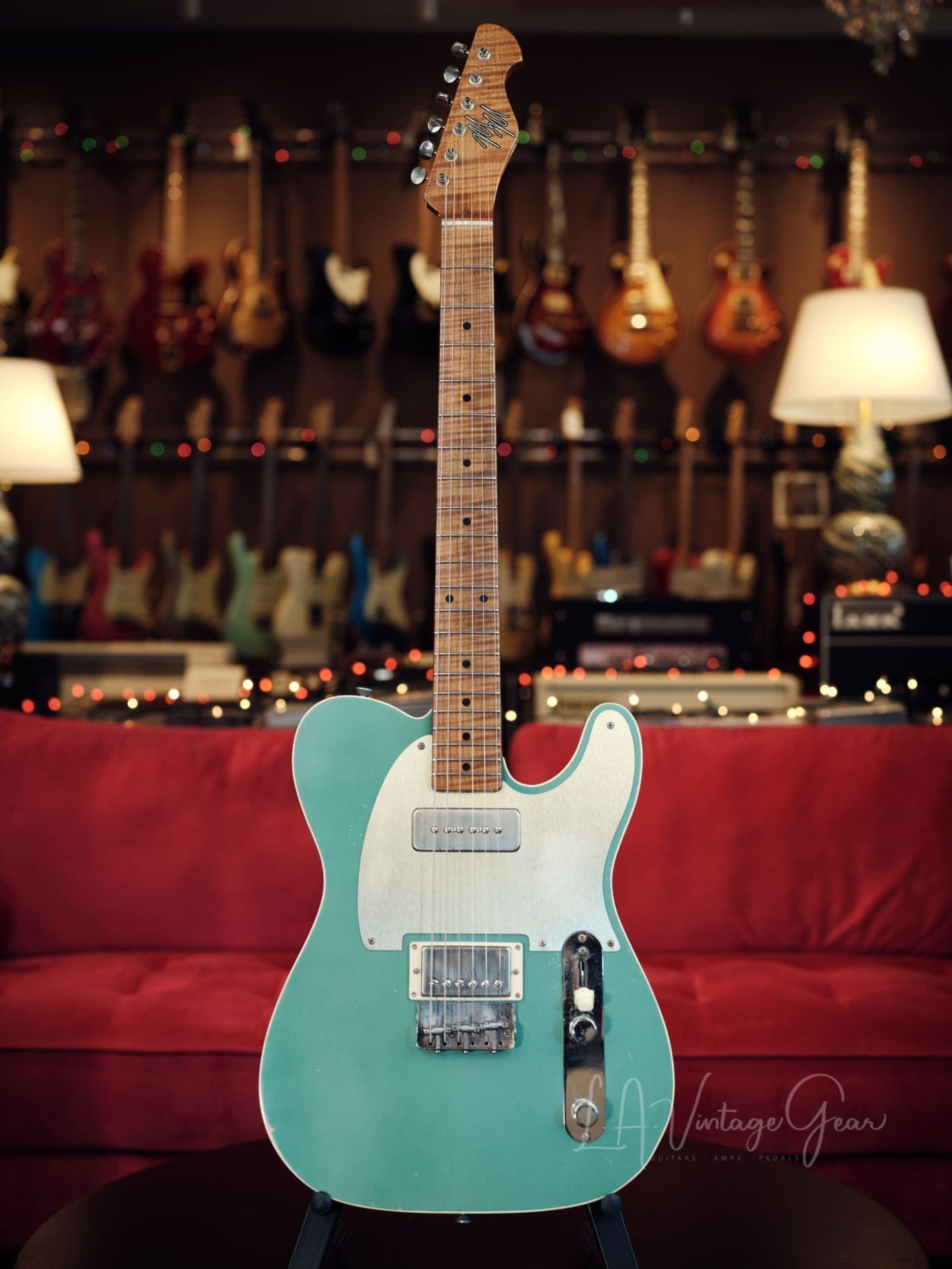 Mario Martin Model T Beast- Double Bound Electric Guitar - Sherwood Green Finish & Paulownia Body! Light Relic!