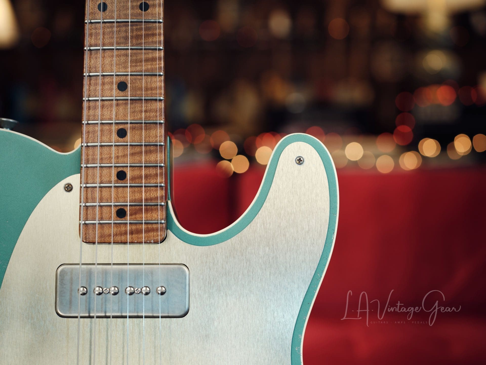 Mario Martin Model T Beast- Double Bound Electric Guitar - Sherwood Green Finish & Paulownia Body! Light Relic! - Image 5
