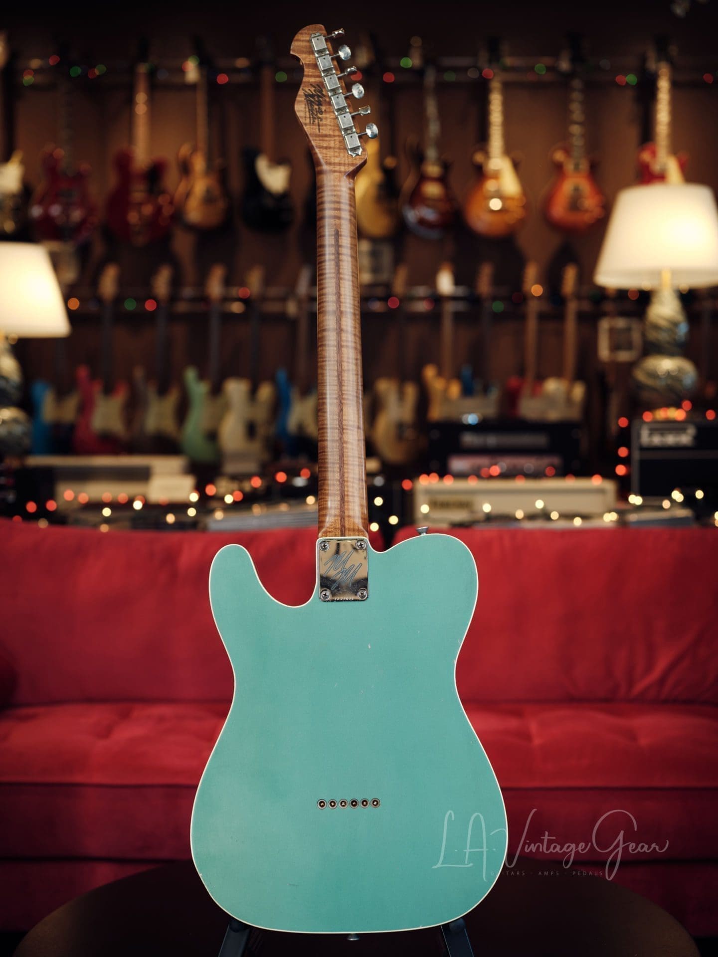 Mario Martin Model T Beast- Double Bound Electric Guitar - Sherwood Green Finish & Paulownia Body! Light Relic! - Image 7