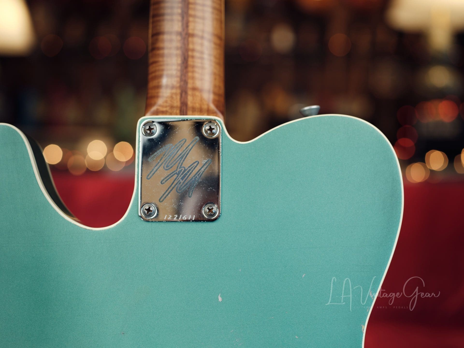 Mario Martin Model T Beast- Double Bound Electric Guitar - Sherwood Green Finish & Paulownia Body! Light Relic! - Image 9