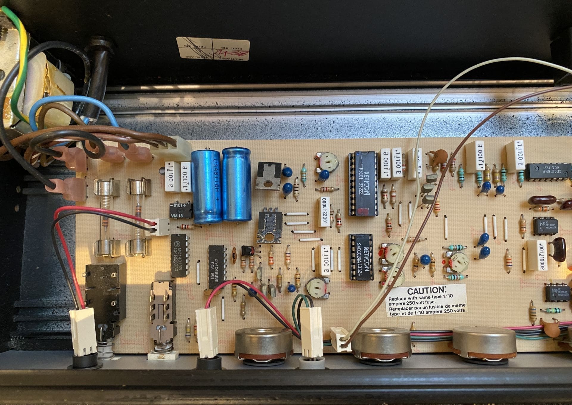 MXR Flanger Doubler Model 126 - Vintage 1970's Blue Panel With The Sought After Reticon R5101 Chip! - Image 12