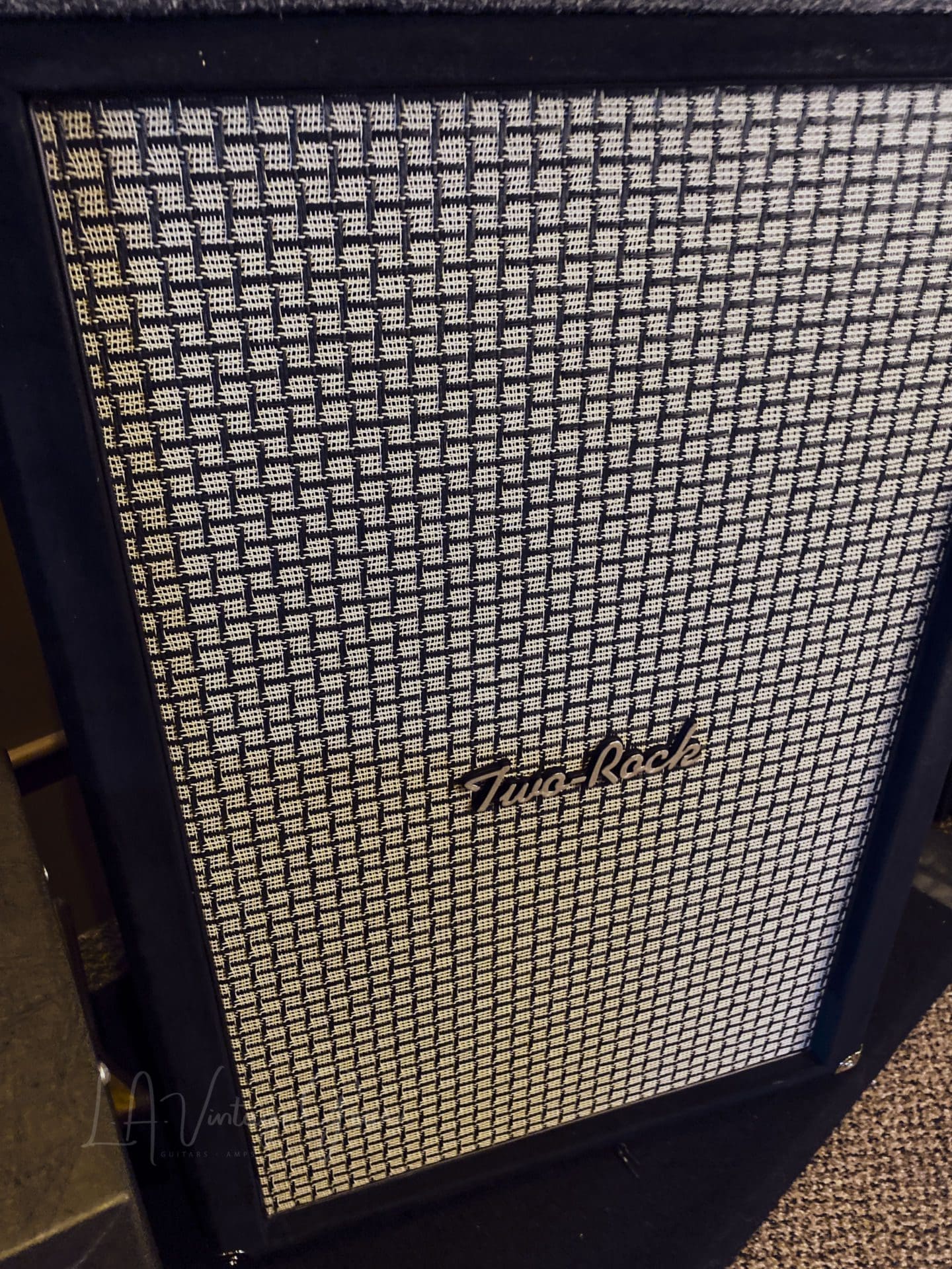 (Pre-Order) Two Rock TS1 Guitar Amplifier Head & 2x12 Vertical Speaker Cab - Black Suede & Checker Grill! - Image 3