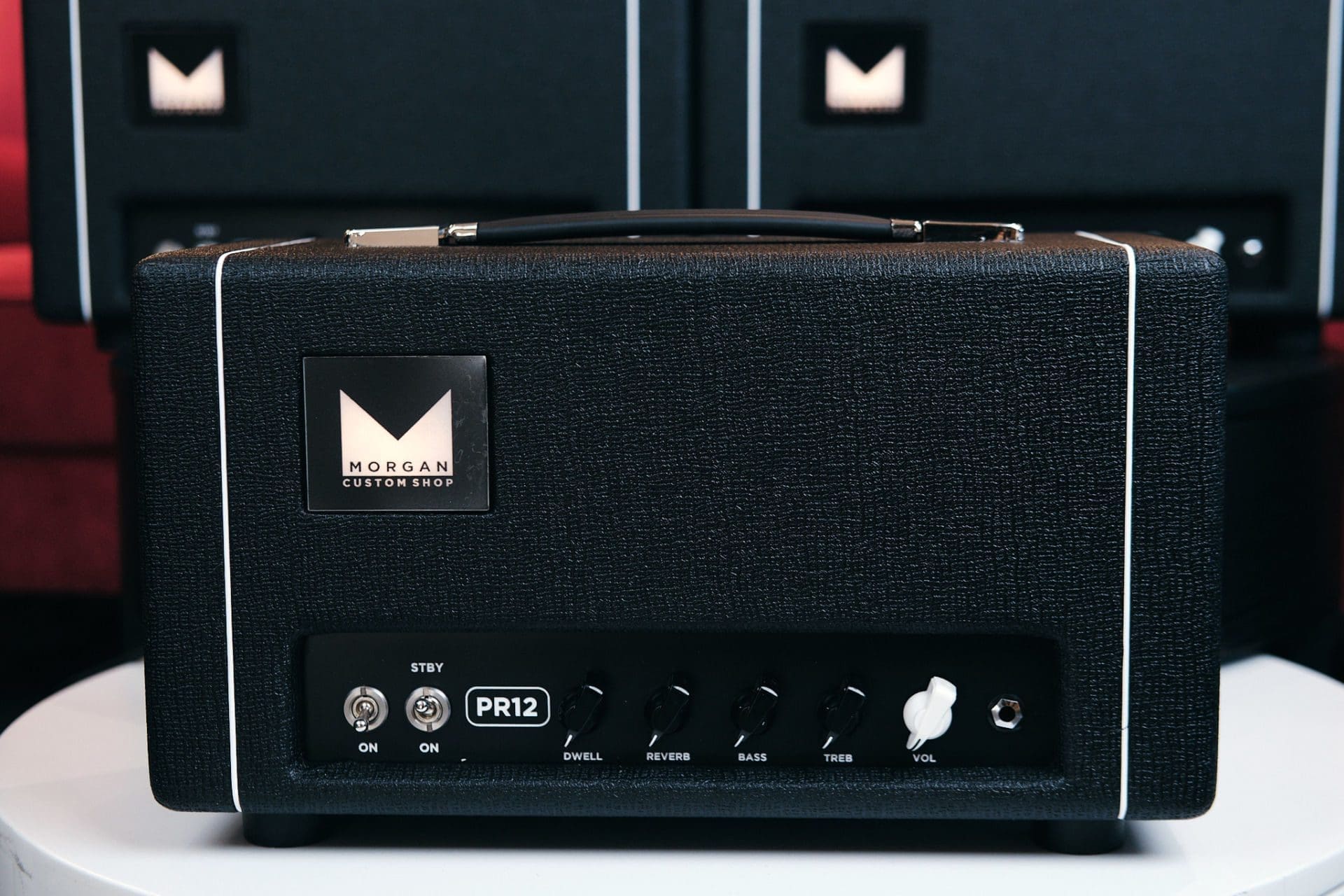 Morgan Custom PR12 Guitar Amplifier Head in Black Tolex - LAVG Proprietary ! 1 of the first 4 - Image 2