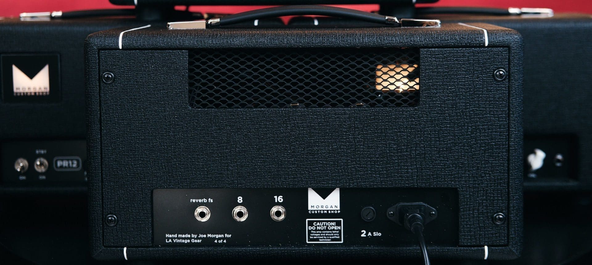 Morgan Custom PR12 Guitar Amplifier Head in Black Tolex - LAVG Proprietary ! 1 of the first 4 - Image 3