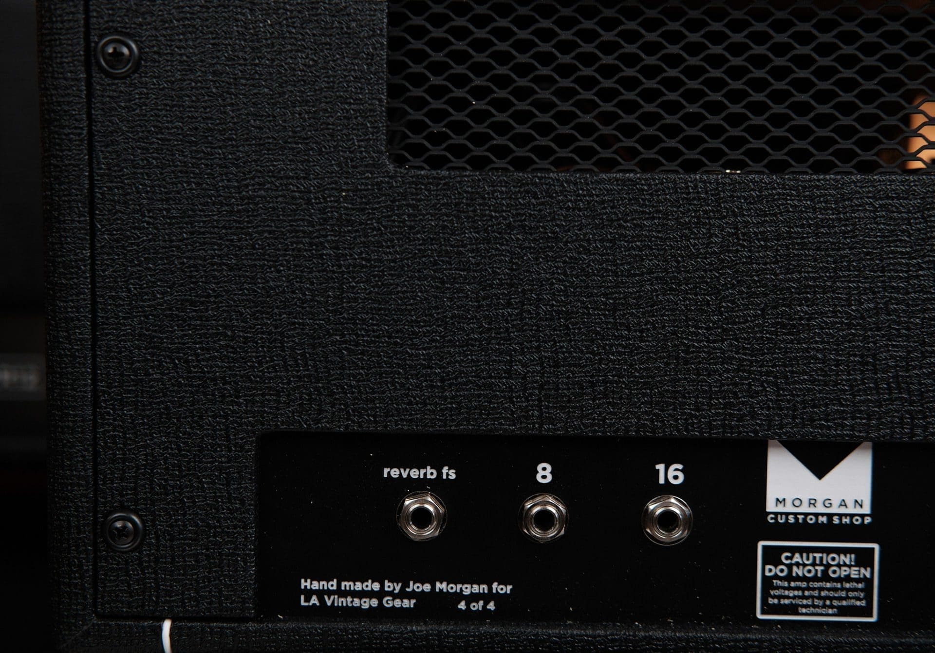 Morgan Custom PR12 Guitar Amplifier Head in Black Tolex - LAVG Proprietary ! 1 of the first 4 - Image 4