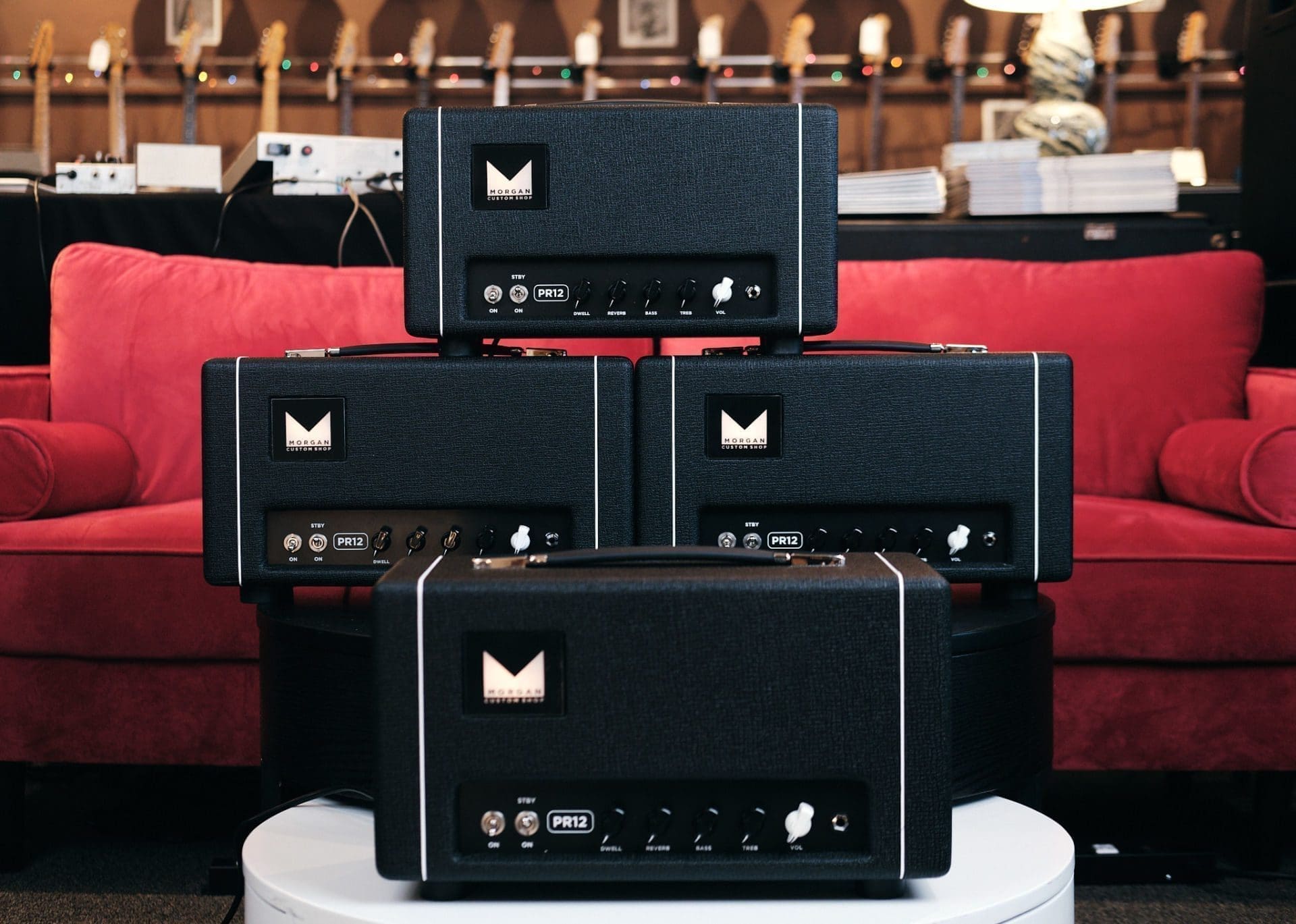 Morgan Custom PR12 Guitar Amplifier Head in Black Tolex - LAVG Proprietary ! 1 of the first 4