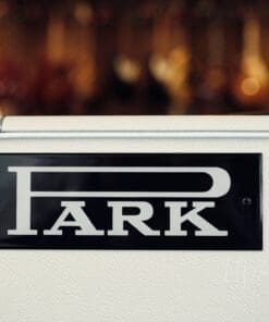 Park PMV50 Head & 2x12 Cab in White Tolex with Blue Grill Cloth - Image 4