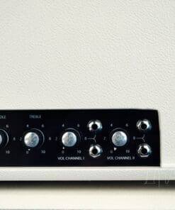 Park PMV50 Head & 2x12 Cab in White Tolex with Blue Grill Cloth - Image 5