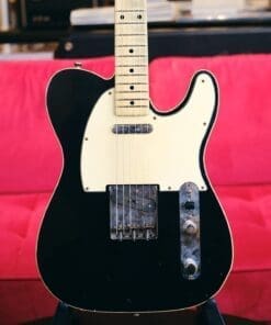 Mario Martin Model-T Double Bound Electric Guitar-Lightly Relic'd in a Black Finish - Recently Born - Image 2