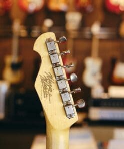 Mario Martin Model-T Double Bound Electric Guitar-Lightly Relic'd in a Black Finish - Recently Born - Image 18